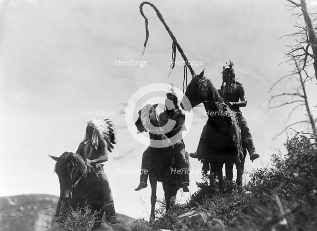 Apsaroke War Group, c1905. Creator: Edward Sheriff Curtis.