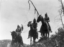 Apsaroke War Group, c1905. Creator: Edward Sheriff Curtis