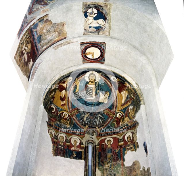 Apse of the church of Sant Climent de Taüll in the Vall de Boi (Boi Valley), Alta Ribagorça.