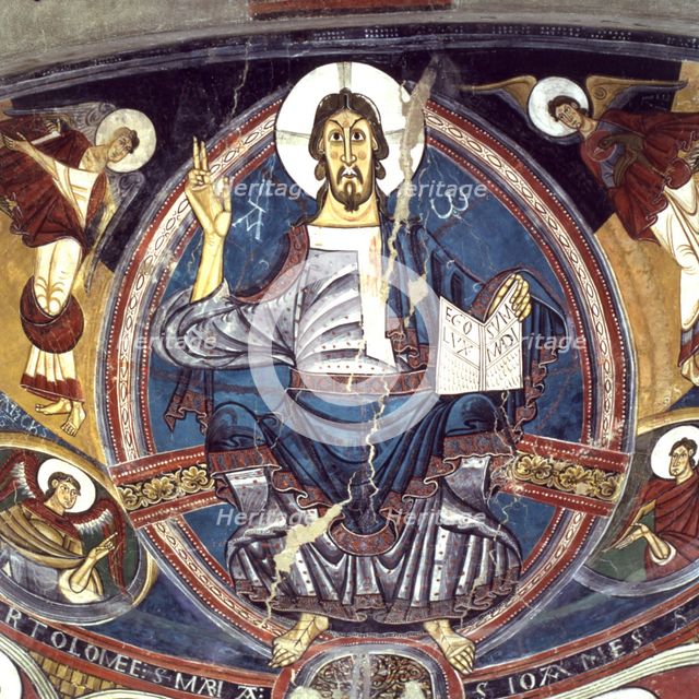 Apse of the church of Sant Climent de Taüll in Vall de Boi (Boi Valley), Alta Ribagorza.