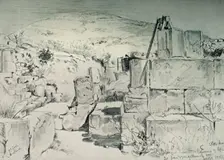Apse of the Fourth Century Church Over Jacob's Well at Shechum (Nablus) 1902. Creator: John Fulleylove