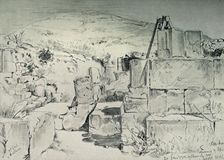 Apse of the Fourth Century Church Over Jacob's Well at Shechum (Nablus) 1902. Creator: John Fulleylove