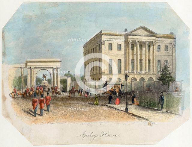 Apsley House, Hyde Park Corner, London, 1850. Artist: Unknown.