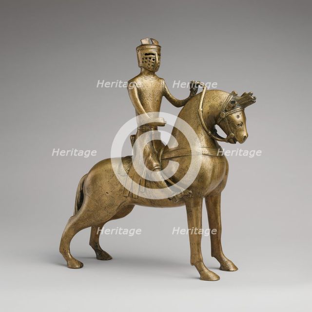 Aquamanile in the Form of a Mounted Knight, German, ca. 1250. Creator: Unknown.