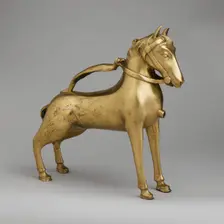 Aquamanile in the Form of a Horse, German, first half 15th century. Creator: Unknown