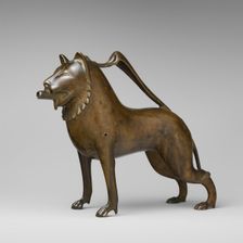 Aquamanile in the Form of a Lion, German, late 13th century-early 14th century. Creator: Unknown