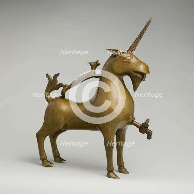 Aquamanile in the Form of a Unicorn, German, ca. 1425-50. Creator: Unknown.