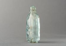 Aquamarine snuff bottle, China, Qing dynasty, 1644-1911. Creator: Unknown