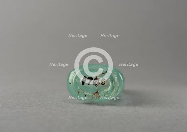 Aquamarine snuff bottle, China, Qing dynasty, 1644-1911. Creator: Unknown.