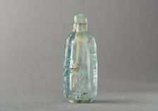Aquamarine snuff bottle, China, Qing dynasty, 1644-1911. Creator: Unknown