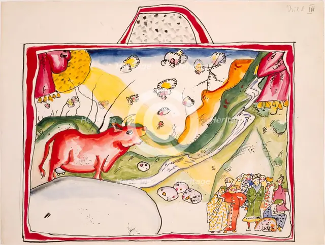 Aquarell für Violett (Bild III), 1914. Creator: Kandinsky, Wassily Vasilyevich (1866-1944).