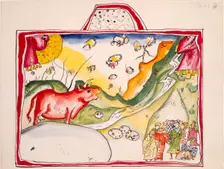 Aquarell für Violett (Bild III), 1914. Creator: Kandinsky, Wassily Vasilyevich (1866-1944)