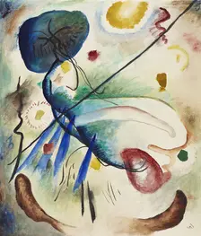 Aquarell mit Strich (Watercolor with stroke), 1912. Creator: Kandinsky, Wassily Vasilyevich (1866-1944)