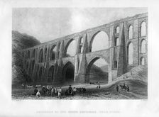 Aqueduct of the Greek Emperors, near Pyrgo Turkey, 1886.Artist: R Wallis