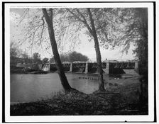 Aqueduct over the Pompton, Morris and Essex Canal, N.J., between 1890 and 1901. Creator: Unknown