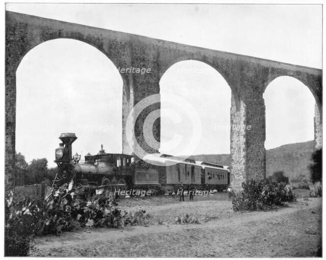 Aqueduct near Queretaro, Mexico, late 19th century. Artist: John L Stoddard