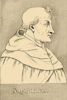 Aquinas (1225-1274), 1830. Creator: Unknown