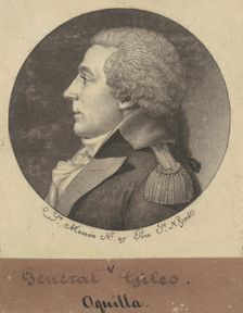 Aquila Giles, 1797. Creator: Charles Balthazar Julien Févret de Saint-Mémin
