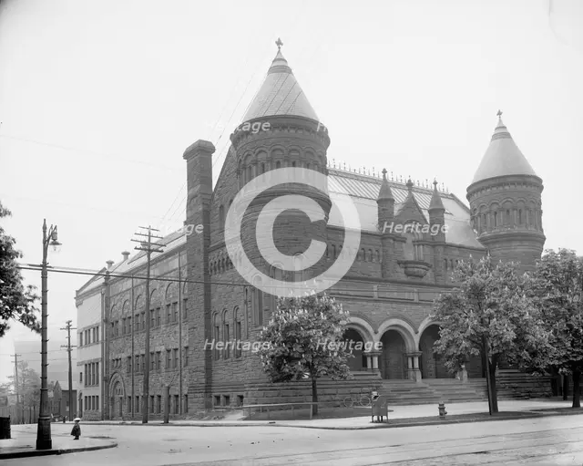 Art museum [Detroit Museum of Art], Detroit, Mich., between 1900 and 1910. Creator: Unknown.