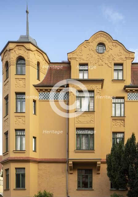 Art Nouvear residence, Abraham-Lincoln Strasse, Weimar, Germany, (c.1910), 2018. Artist: Alan John Ainsworth.