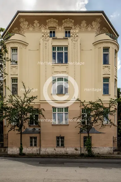 Art nouveau residence, Cranachstrasse 8, Weimar, Germany, 2018. Artist: Alan John Ainsworth.