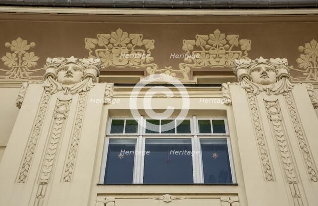 Art nouveau residence, Cranachstrasse 8, Weimar, Germany, 2018. Artist: Alan John Ainsworth.