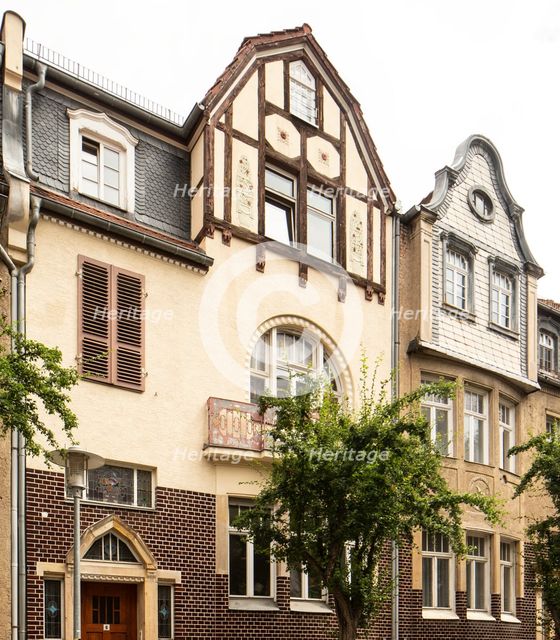 Art nouveau villas, Cranachstrasse 4-6, Weimar, Germany, 2018. Artist: Alan John Ainsworth.