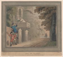 Art of Scaling, 1792. Creator: Samuel Alken