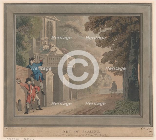 Art of Scaling, 1792. Creator: Samuel Alken.