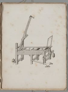 Art of the Lithograph: Printing Press, 1819. Creator: Alois Senefelder (German, 1771-1834)