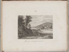 Art of the Lithograph: River Landscape, Plate XIII , 1819. Creator: Alois Senefelder (German, 1771-1834)
