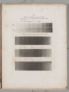 Art of the Lithograph: Toning Samples, Plate XVI , 1819. Creator: Alois Senefelder (German, 1771-1834)