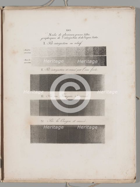 Art of the Lithograph: Toning Samples, Plate XVI , 1819. Creator: Alois Senefelder (German, 1771-1834).