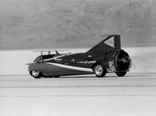 Art Arfons 'Green Monster Land Speed Record car, Bonneville Salt Flats, Utah, USA, c1964-c1966