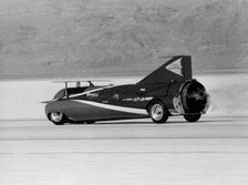 Art Arfons 'Green Monster Land Speed Record car, Bonneville Salt Flats, Utah, USA, c1964-c1966