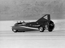 Art Arfons 'Green Monster Land Speed Record car, Bonneville Salt Flats, Utah, USA, c1964-c1966
