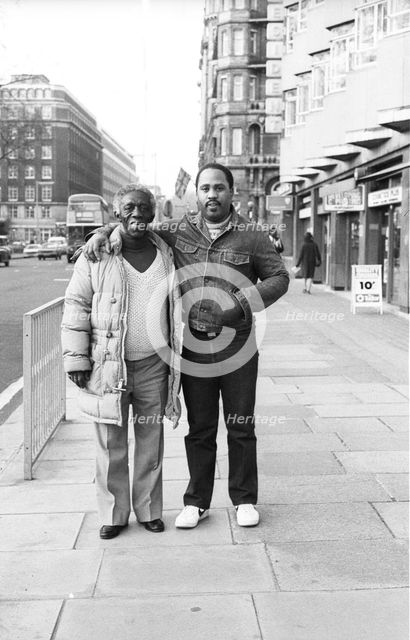 Art Blakey and Charles Famborough,  London, 1983.   Artist: Brian O'Connor.