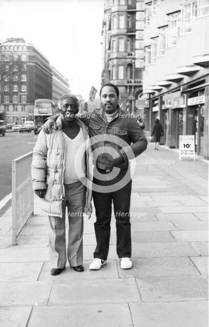 Art Blakey and Charles Famborough,  London, 1983.   Artist: Brian O'Connor.
