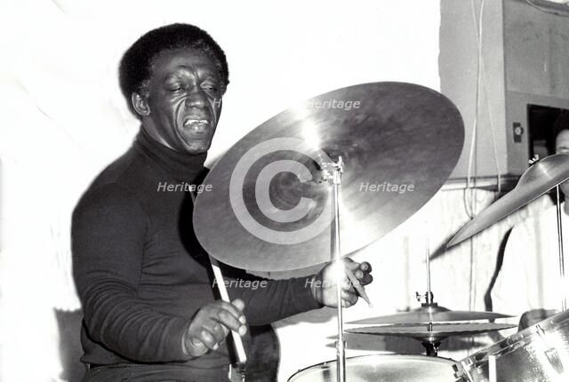 Art Blakey, Ronnie Scott's, London, 1973.  Artist: Brian O'Connor.