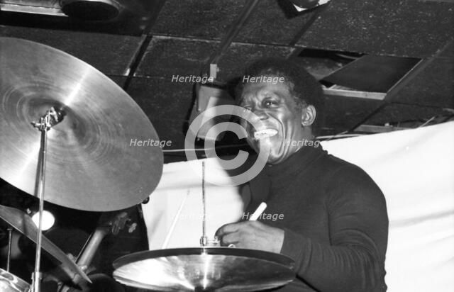 Art Blakey, Ronnie Scott's, London, 1973.  Artist: Brian O'Connor.
