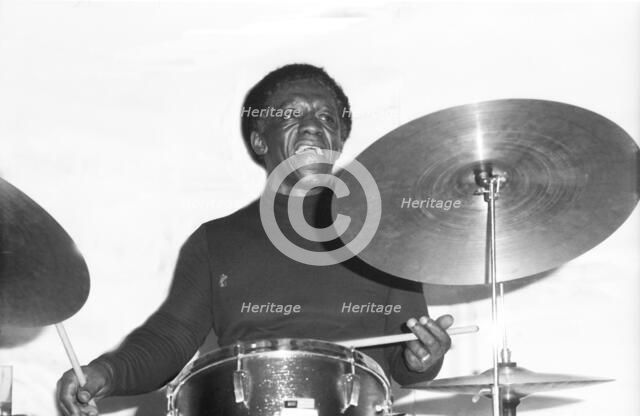 Art Blakey, Ronnie Scott's, London, 1973.  Artist: Brian O'Connor.