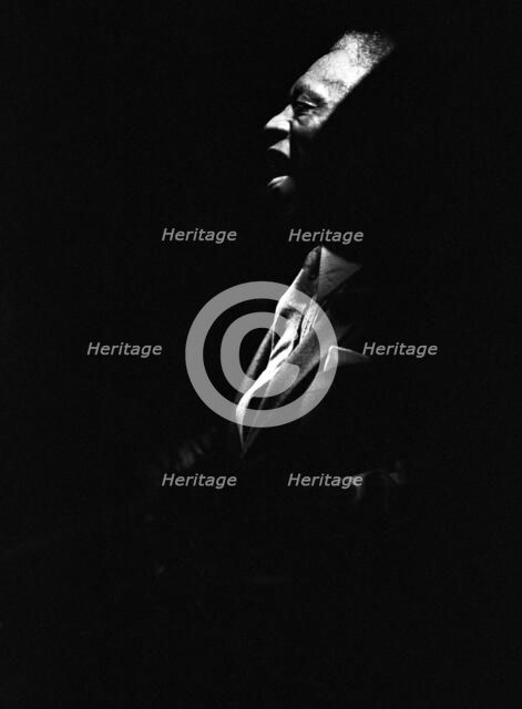 Art Blakey, Ronnie Scott's, London, 1983.   Artist: Brian O'Connor.