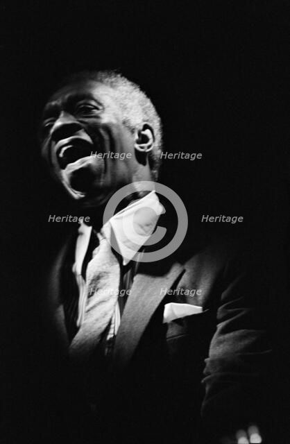 Art Blakey, Ronnie Scott's, London, 1983.   Artist: Brian O'Connor.