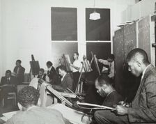 Art class, Harlem Community Art Center, 1938. Creator: Basil