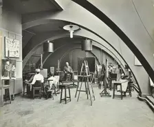 Art class, Westminster Technical Institute, London, 1910