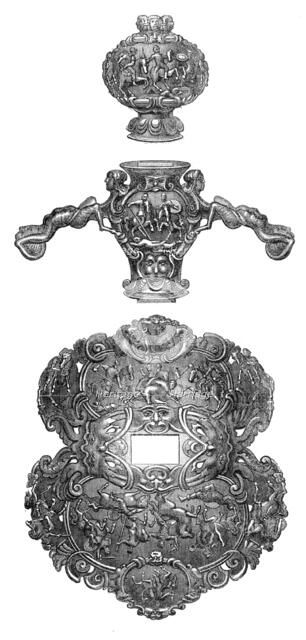 Art Collections in the South Kensington Museum: Cellini sword-hilt, 1869. Creator: Unknown.