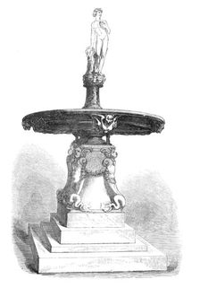 Art Collections in the South Kensington Museum: fountain with statuette of Bacchus, 1869. Creator: Unknown
