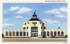 Art Deco style terminal building, Municipal Airport, Houston, Texas, USA, 1941