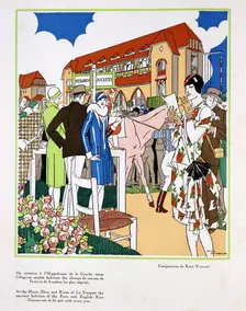 Art deco poster with golfing theme, c1930s. Creator: Unknown