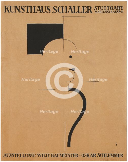 Art Exhibition: Willy Baumeister - Oskar Schlemmer, 1918. Artist: Schlemmer, Oskar (1888-1943)